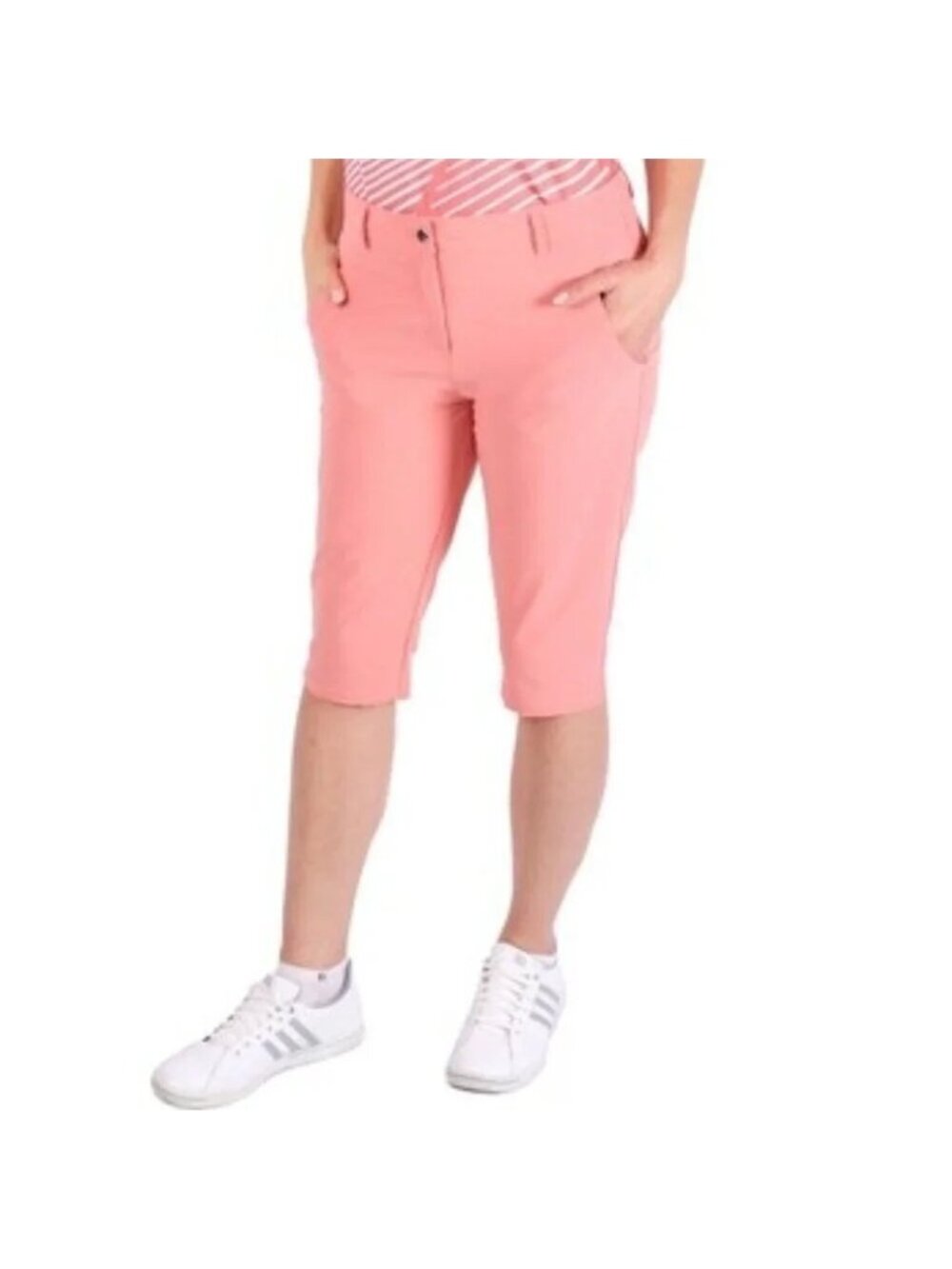 NEW Nivo Coral Pink Bermuda Golf Shorts - Women’s Size 16
